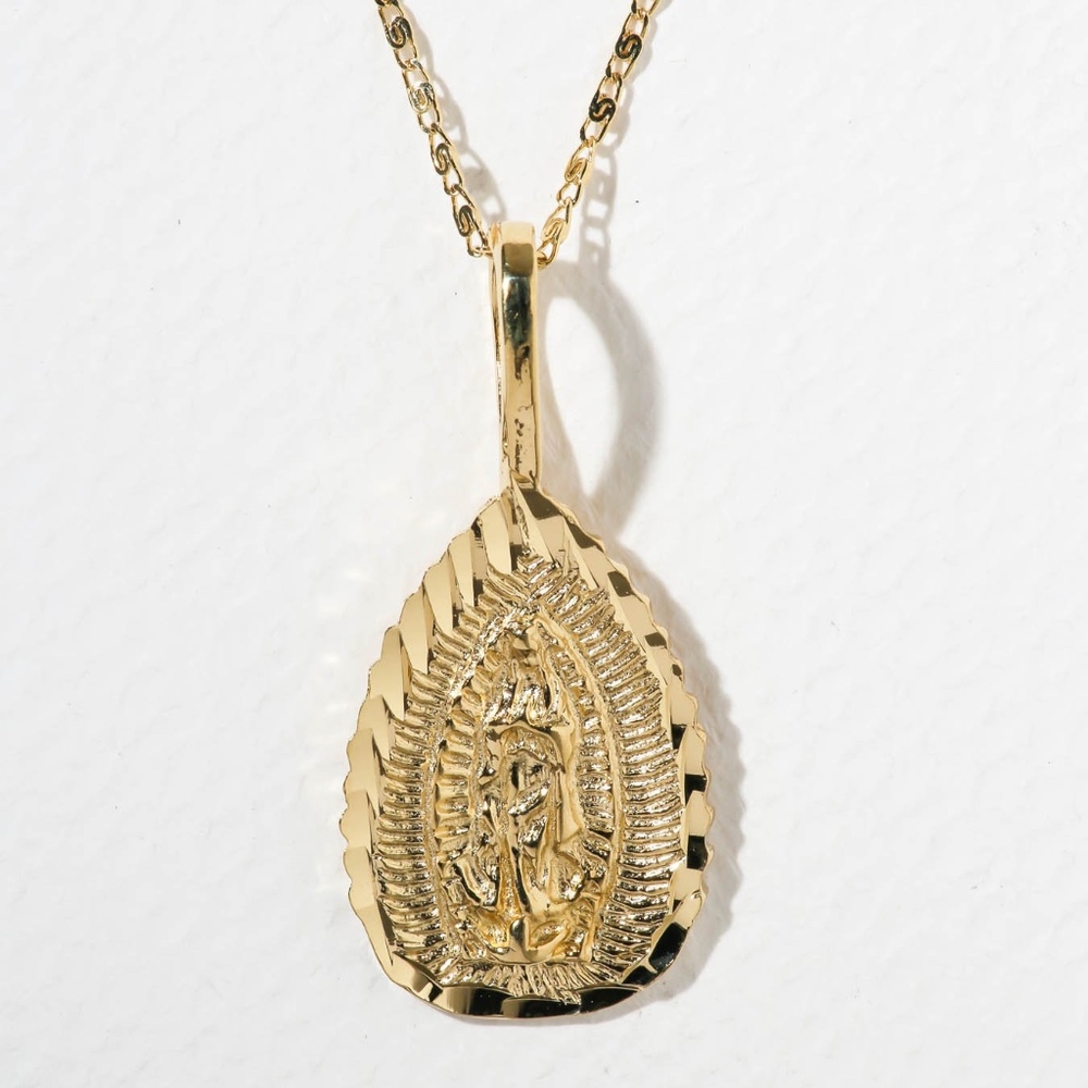 New Vanessa Mooney THE SAINT MARY GOLD NECKLACE
